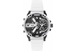 Diesel Mr. orologio daddy orologio da uomo, movimento multifunzionale con cinturino in silicone, acciaio inossidabile o pelle