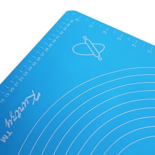 GROßE Silikon-Matte Ausrollmatte mit Maßeinheiten Backmatte von Kurtzy TM - 2