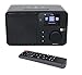 Produktbild Ocean Digital WiFi Internetradio WR233, Dual-Wecker, 26,000+ Stationen, AUX-Eingang, UPnP/DLNA, 2,4 '' Farbdisplay, Radio-Tuner Musik-Player mit Fernbedienung (Schwarz)