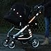 SafeKIDS luminous sticker, YELLOW, 13 stickers for pushchairs, bicycle helmets and more