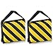 Price comparison product image Neewer Set of Two Black/Yellow Heavy Duty Sand Bag Photography Studio Video Stage Film Sandbag Saddlebag for Light Stands Boom Arms Tripods