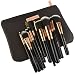 Athenia Professional 12 Piece Make up Brush Set - Make up Brushes in Luxury Cosmetic Case - Rose Gold