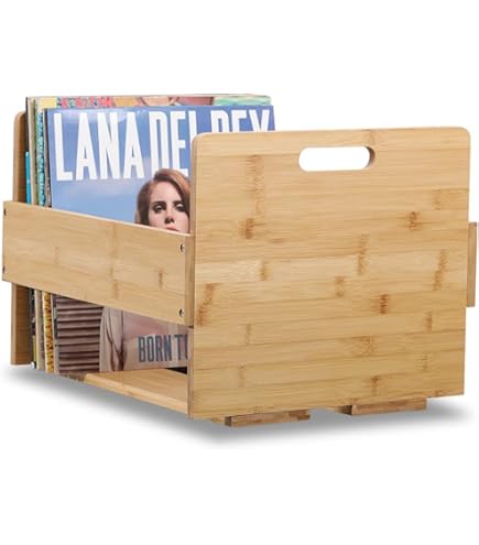 Supporto Per Vinili Da 80-100 LP - Scaffale Metallico Per Dischi, Nero - Foto 11