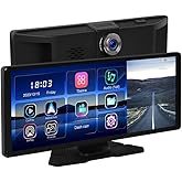 Dark 11.3" IPS Apple CarPlay & Android Auto/AirPlay, Android Cast Screen Mirroring, T with 4K Front & Rear Camera with ADAS Driving System