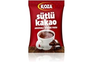 KOZA Milchkakao Instant Getränkepulver im Beutel | Pulver für Heiß oder Kalt Getränk | Türkischer Kakao | Kakaopulver | Schokoladen Geschmack