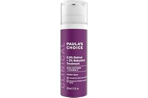 Paula's Choice CLINICAL 0,3% Retinol & 2% Bakuchiol Leczenie - Serum przeciwstarzeniowe Redukuje zmarszczki i brązowe plamy - z peptydami - Wszystkie rodzaje skóry - 30 ml