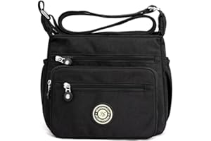 Simcat Crossbody Bag Multi-Pocket Crossbody Handbags Womens Shoulder Bags Messenger Bags Nylon Waterproof Bags for Ladies Wife Mom Large