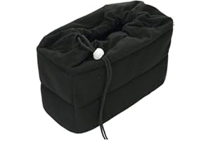 Yimidear Acolchada a Prueba de Golpes Plegable Inserto Cámara Partición Bolsa de Protección DSLR Tiro o Luz del Flash (Negro)