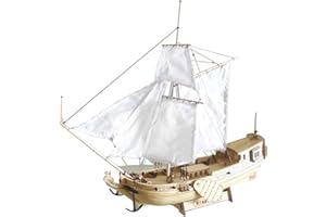 BTSEURY Kits de modelo de barco de madera, kit de barco de vela de madera para el hogar DIY modelo de decoración de barcos kits de construcción para adultos, niños