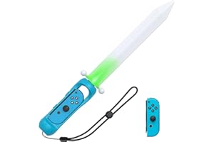 YOMADFUN Master Schwert für Nintendo Switch Joycon, Schwert Skyward Joycon Griff für The Legend of Zelda Skyward Sword Komfort Griffhalter Kompatibel mit Joy-Con, Blau