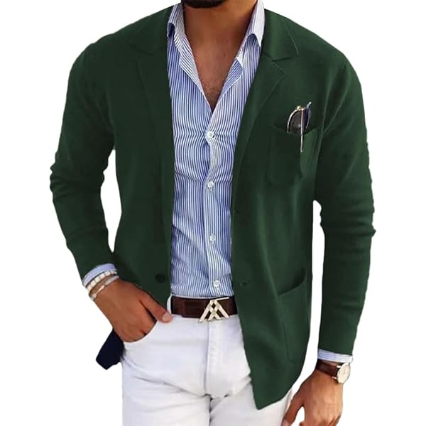 Blazer Homme Polyester - Coupe Ajustée, Style Bureau, Classique Et Polyvalent
