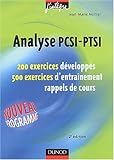 Image de Exercices de mathématiques : Analyse PCSI-PTSI, 1re année - MPSI, PCSI, PTSI - Exercices et rappels de cours