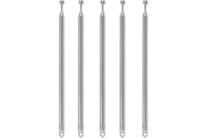 AEDIKO 5pcs Telescopic Antenna 7 Sections Telescopic 74cm AM FM Antenna Portable Radio Antenna Replacement for Radio, TV and Other Electric Products