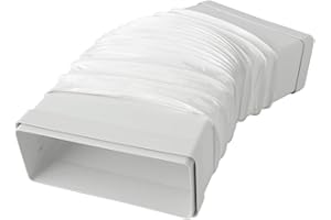 La Ventilazione CGF229B Joint flexible 220x90 mm avec embouts F/F pour tubes rectangulaires. Couleur blanche