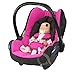 Replacement Seat Cover fits Maxi-Cosi CabrioFix Group 0+ Infant Carrier FULL SET (fuchsia)