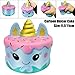 Price comparison product image 2018 Newest Slow Rising Squishies Jumbo, HEHEM 11cm Kawaii Unicorn Cake Scented Squishy Charm Slow Rising Simulation Kid Toy Key Cell Phone Pendant Strap Gift Home Décor (Colorful ABCDE) (As shown)