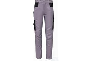 WORK IDEA - Pantaloni Cargo da Lavoro da Uomo, con Tasche Interne al Ginocchio