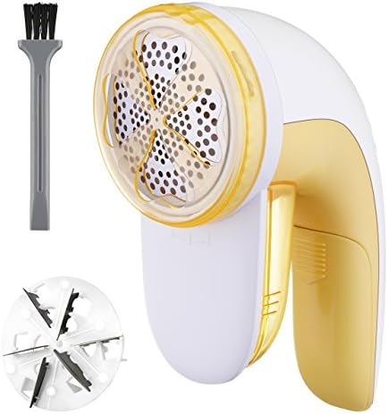 Electric Fabric Shaver, Cordless Defuzzer, Lint Remover, Fuzz Remover, for Cotton Shirt, Sweater, Wool Coat, Knitwear, Carpet, Adjustable Closeness, Extra Blades