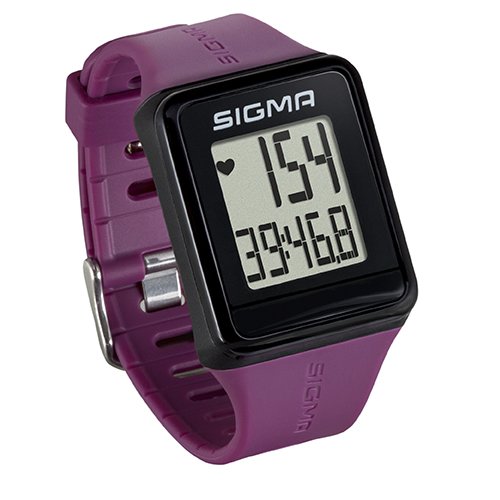 Sigma Sport Pulsuhr iD.GO plum, Herzfrequenz-Messung, Fitness-Laufuhr, Lila