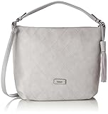 Serie: Tatjana Gabor Tasche Damen Tatjana, Schultertasche, Tasche gesteppt, Grau (Stone), 13x32,5x42 cm