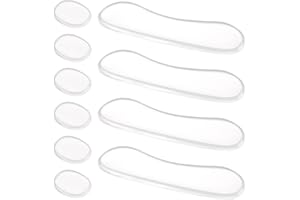 CUMILO 10 Pcs Moon Gel for Drum Silicone Drum Dampeners Set Soft Clear Oval and Long Drum for Drum Head Cymbal