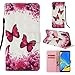 Produktbild Samsung Galaxy A7 2018 Handyhülle,Roreikes 3D Farbe Muster PU Lederhülle Silikon Case Schutzhülle Klapphülle Wallet Handytasche Karteneinschub Magnetverschluss Ständer Tasche Schale