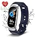 Produktbild WISHDOIT Fitness Trackers Smart Armband Aktivitäts Tracker Pulsmesser Touchscreen Schrittzähler Fitness Uhr Sportuhr mit Kalorien Zähle Entfernung Tracker Schlafmonitor Call Nachricht Erinnerung für