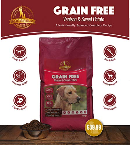 Dog & Field™ Grain Free Duck & Sweet Potato Complete Hypoallergenic Nutritionally Balanced Dry Dog Food 1kg & 12kg (12kg)