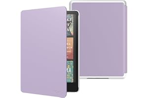 MoKo Custodia per 7" Kindle Paperwhite 12th Gen 2024&Kindle Colorsoft Signature Edition 2024, Custodia Protettiva in Policarbonato di Stile Semplice e Elegante per Kindle Paperwhite 2024, Taro Viola