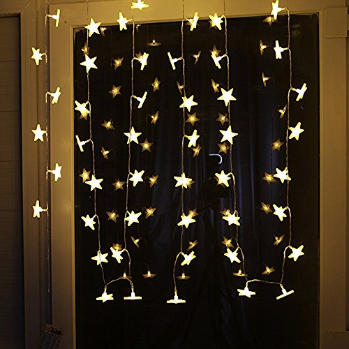 Uping Led Lichterkette Sterne 30er Batterienbetriebene für Party, Garten, Weihnachten, Halloween, Hochzeit, Beleuchtung Deko usw. 4,5M warm weiß - 7
