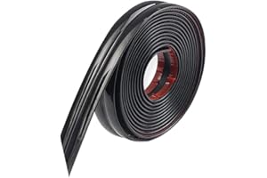 ZOSPPEI Garniture de moulure flexible de 20 pieds,moulure de plafond à décoller et à coller,protections d'angle,garniture murale,bande de calfeutrage auto-adhésive pour chambre à coucher,cuisine (noir)