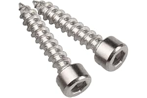 Yudesun Ferramenta Elementi di Fissaggio Chiodi Viti Autofilettanti - 304 Acciaio Inossidabile Cilindro Esagonale Testa Allen Viti per Legno Mobili Sedie M4 M5 M6