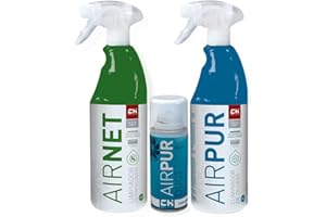 CH Quimica Super Pack AIRNET + AIRPUR + AIRPUR Duct - Limpieza y Eliminación de Olores en Aire Acondicionado | Bricoprofesional