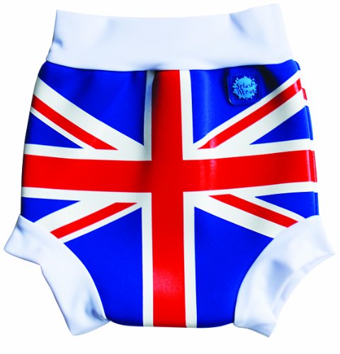 Splash About Kids Reusable Happy Swim Nappy - Union Jack Print, Small, 0-4 Months