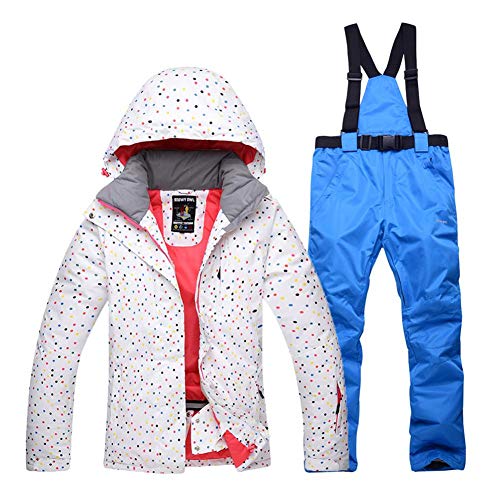 Preisvergleich Produktbild Skijacke Hose Set wasserdichte warme Frauen Skianzug im Freien