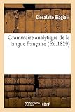 Image de Grammaire analytique de la langue française par G. Biagioli,