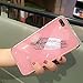 Price comparison product image Shinyzone iPhone 8 Plus/iPhone 7 Plus Mirror Case,Pink Feather Pattern Luxury Electroplating Technology Plating Bumper Frame Acrylic Mirror Back Cover Protective Case Cover for iPhone 8 Plus/iPhone 7 Plus