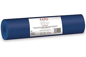 Fato - Bieżnik, efekt tkaniny, rozmiar 0,4 x 24 m, przycinanie co 1,20 m, opakowanie z 20 bieżnikami, Dry Paper, Airlaid, wysoka jakość, kolor Night Blue