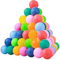 Balles De Ping-pong Colorées – 50 Pièces 40mm, Pour Extérieur/intérieur, Beer Pong, Jeux De Fête, Jouet Pour Chat