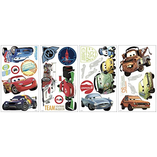 Roommates 15830 – Disney Cars Wandtattoos/Sticker, geblistert, 4 Blätter, 26 Elemente - 2