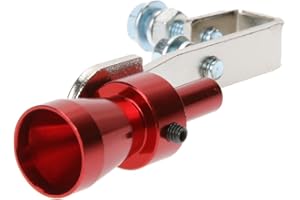 AMZLORD Auspuff Sound Booster, Soundgenerator Auto, Auto Sound Auspuff, Sound Auspuff Endrohr, Sound Auspuff Whistle, Auto Turbo Pfeife Sound, Auspuff Simulator, Größe S Rot