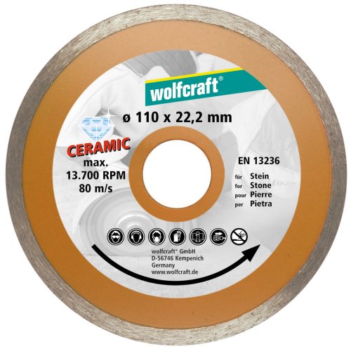 Wolfcraft 8392000 3 Diamant-Trennscheiben, ø 110 mm - 5