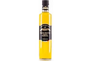 La Rustichella - Olio D'Oliva al Tartufo Nero 500ml , Vegan , Gluten Free , Cholesterol Free - Prelibatezza Italiana