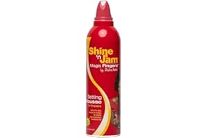 Ampro Shine 'N Jam Magic Fingers Setting Mousse For Braiders | Extra Firm hold - 12oz (354ml)