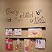 Every Child Is An Artist Picasso Wall Quotes Playroom Wall Decal Kids Artwork Nursery Quotes Wall Stickers£¨Small,Black£©