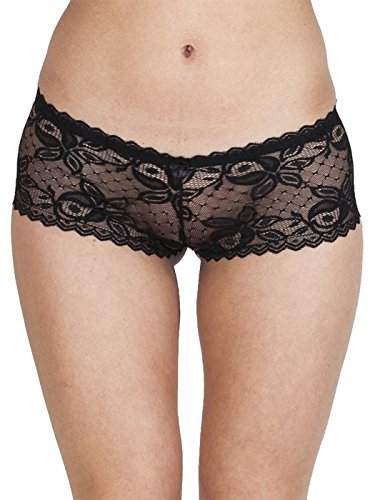 Love My Fashions Ladies Full French Lace Knickers Boy Shorts Hot Pants - Size S M L XL XXL XXXL 8 10 12 14 16 18