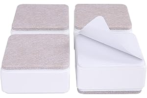 Ezprotekt 1.2" Lift Furniture Risers Carbon Steel Bed Risers, 2.36" Self-Adhesive Heavy Duty Furniture Raisers Adds 1.2" Height to Beds Sofas Cabinets Supports 20,000 lbs, Square White