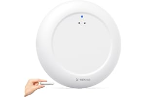 X-Sense Rilevatore d'Acqua WiFi Ultrasottili con Stazione Base SBS50 richiesta, Sensore Allagamento IP67 con Avvisi via App, Sensore di Livello per Cucine, Bagni e Cantine, SWS0A, 1 Pezzo