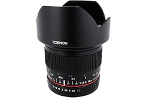 Rokinon Obiektyw szerokokątny 10 mm F2.8 ED AS NCS CS do aparatów cyfrowych Olympus i Panasonic Micro 4/3 (MFT) (10M-MFT), czarny