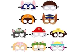 WDJLNZB 10 piezas Caretas Patrulla canina, Máscaras para Niños, Máscaras Partido Perrito, Mascaras animales, Juguetes para Perros Pata de Patrulla, para Regalos Fiesta Cumpleaños Niños